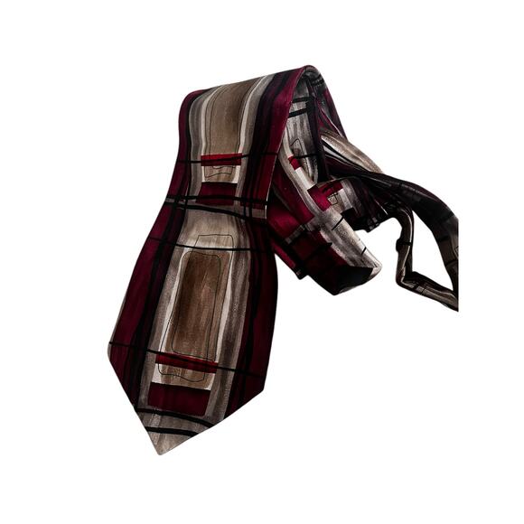 J. Garcia Men’s Tie abstract design Paris in the rain extra long collection 31. - Picture 2 of 5